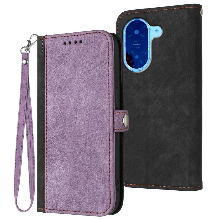 Side Buckle Double Fold Hand Strap Leather Phone Case, For Redmi Turbo 4 Pro / Xiaomi Poco F7, For Redmi A5 4G 171.7mm / Xiaomi Poco C71, For Redmi K80 Pro / Xiaomi Poco F7 Ultra, For Redmi K80 / Xiaomi Poco F7 Pro
