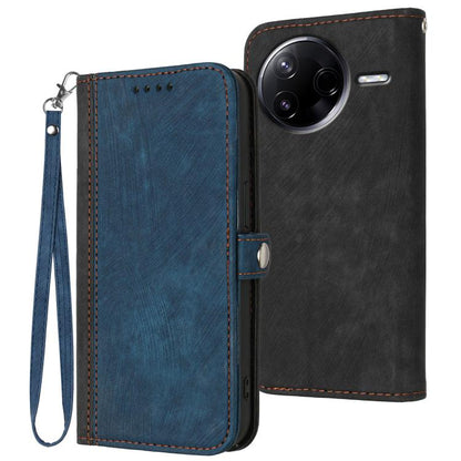 Side Buckle Double Fold Hand Strap Leather Phone Case, For Redmi Turbo 4 Pro / Xiaomi Poco F7, For Redmi A5 4G 171.7mm / Xiaomi Poco C71, For Redmi K80 Pro / Xiaomi Poco F7 Ultra, For Redmi K80 / Xiaomi Poco F7 Pro