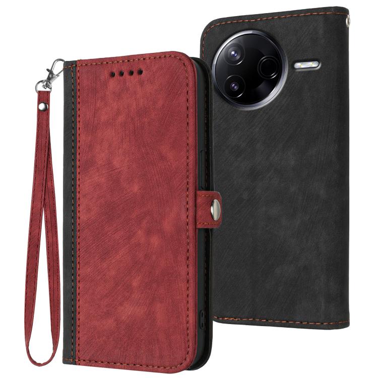 Side Buckle Double Fold Hand Strap Leather Phone Case, For Redmi Turbo 4 Pro / Xiaomi Poco F7, For Redmi A5 4G 171.7mm / Xiaomi Poco C71, For Redmi K80 Pro / Xiaomi Poco F7 Ultra, For Redmi K80 / Xiaomi Poco F7 Pro