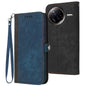 Side Buckle Double Fold Hand Strap Leather Phone Case, For Redmi Turbo 4 Pro / Poco F7, For Redmi A5 4G 171.7mm / Poco C71, For Redmi K80 Pro / Poco F7 Ultra, For Redmi K80 / Poco F7 Pro
