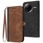 Side Buckle Double Fold Hand Strap Leather Phone Case, For Redmi Turbo 4 Pro / Poco F7, For Redmi A5 4G 171.7mm / Poco C71, For Redmi K80 Pro / Poco F7 Ultra, For Redmi K80 / Poco F7 Pro