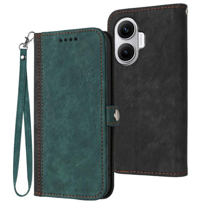 Side Buckle Double Fold Hand Strap Leather Phone Case, For Redmi Turbo 4 Pro / Poco F7, For Redmi A5 4G 171.7mm / Poco C71, For Redmi K80 Pro / Poco F7 Ultra, For Redmi K80 / Poco F7 Pro