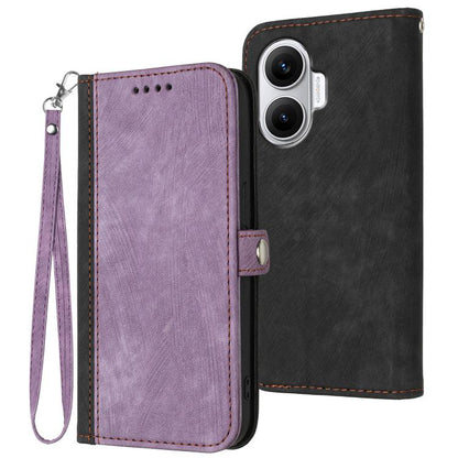 Side Buckle Double Fold Hand Strap Leather Phone Case, For Redmi Turbo 4 Pro / Poco F7, For Redmi A5 4G 171.7mm / Poco C71, For Redmi K80 Pro / Poco F7 Ultra, For Redmi K80 / Poco F7 Pro