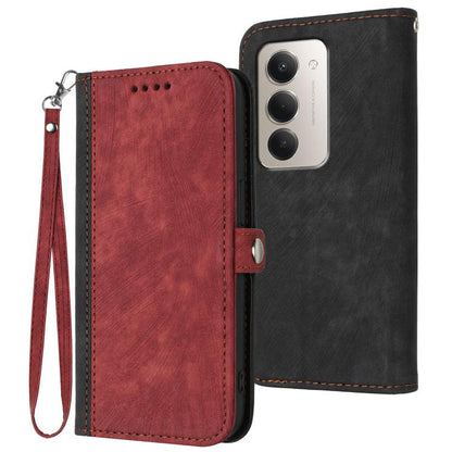 Side Buckle Double Fold Hand Strap Leather Phone Case, For Redmi Note 15 4G Global 164mm, For Redmi K90 / Xiaomi Poco F8 Pro 5G, For Redmi 15 5G Global / 15 4G SEA 169.5mm, For Redmi 15 5G / 4G EU 171mm