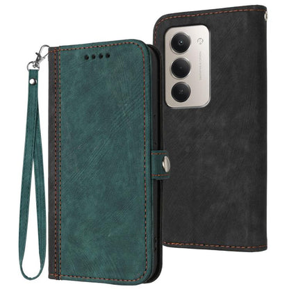 Side Buckle Double Fold Hand Strap Leather Phone Case, For Redmi K90 Pro Max / Poco F8 Ultra, For Redmi K90 / Poco F8 Pro 5G, For Redmi 15 5G Global / 15 4G SEA 169.5mm, For Redmi 15 5G / 4G EU 171mm