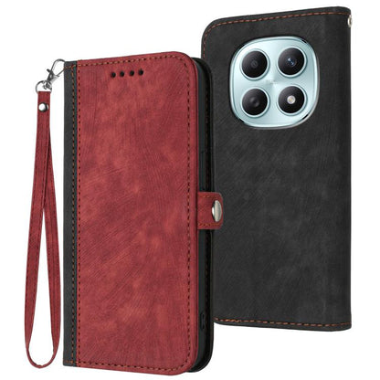 Side Buckle Double Fold Hand Strap Leather Phone Case, For Redmi Note 15 4G Global 164mm, For Redmi K90 / Xiaomi Poco F8 Pro 5G, For Redmi 15 5G Global / 15 4G SEA 169.5mm, For Redmi 15 5G / 4G EU 171mm