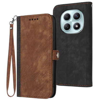 Side Buckle Double Fold Hand Strap Leather Phone Case, For Redmi Note 15 4G Global 164mm, For Redmi K90 / Xiaomi Poco F8 Pro 5G, For Redmi 15 5G Global / 15 4G SEA 169.5mm, For Redmi 15 5G / 4G EU 171mm