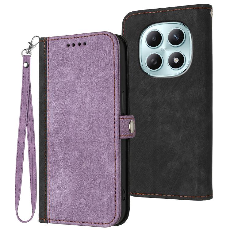 Side Buckle Double Fold Hand Strap Leather Phone Case, For Redmi Note 15 4G Global 164mm, For Redmi K90 / Xiaomi Poco F8 Pro 5G, For Redmi 15 5G Global / 15 4G SEA 169.5mm, For Redmi 15 5G / 4G EU 171mm