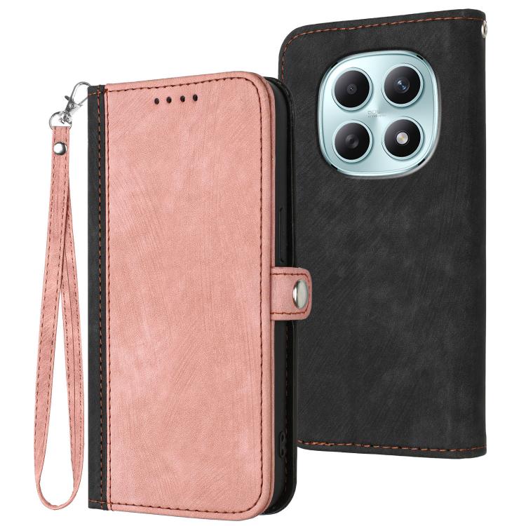 Side Buckle Double Fold Hand Strap Leather Phone Case, For Redmi Note 15 4G Global 164mm, For Redmi K90 / Xiaomi Poco F8 Pro 5G, For Redmi 15 5G Global / 15 4G SEA 169.5mm, For Redmi 15 5G / 4G EU 171mm