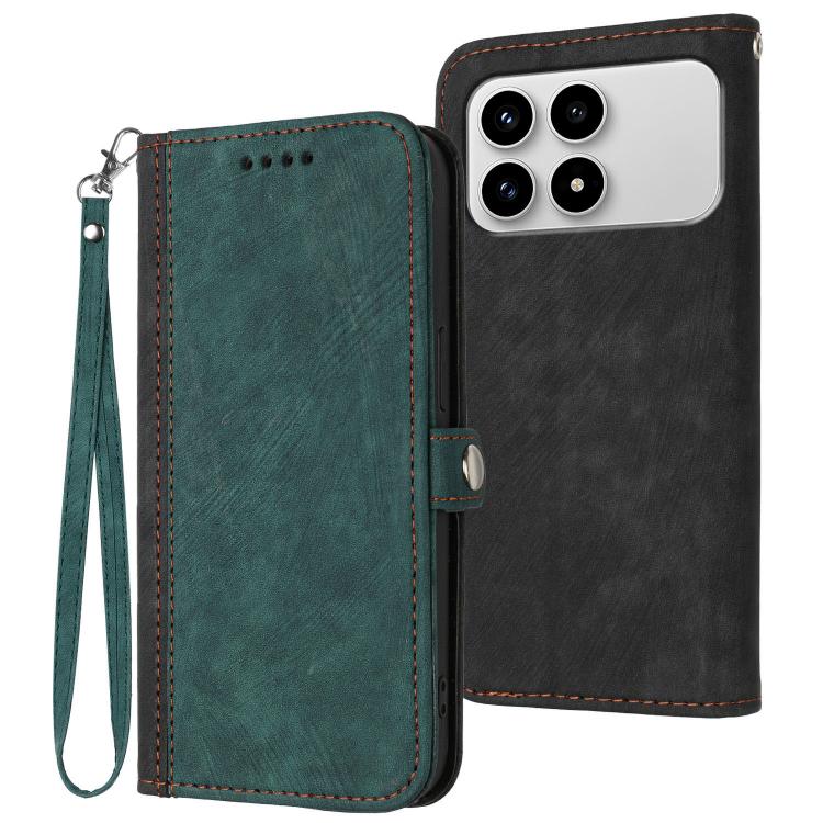 Side Buckle Double Fold Hand Strap Leather Phone Case, For Redmi Note 15 4G Global 164mm, For Redmi K90 / Xiaomi Poco F8 Pro 5G, For Redmi 15 5G Global / 15 4G SEA 169.5mm, For Redmi 15 5G / 4G EU 171mm