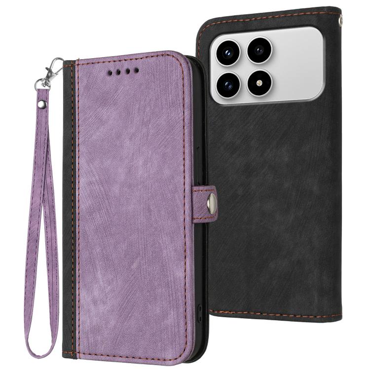 Side Buckle Double Fold Hand Strap Leather Phone Case, For Redmi Note 15 4G Global 164mm, For Redmi K90 / Xiaomi Poco F8 Pro 5G, For Redmi 15 5G Global / 15 4G SEA 169.5mm, For Redmi 15 5G / 4G EU 171mm