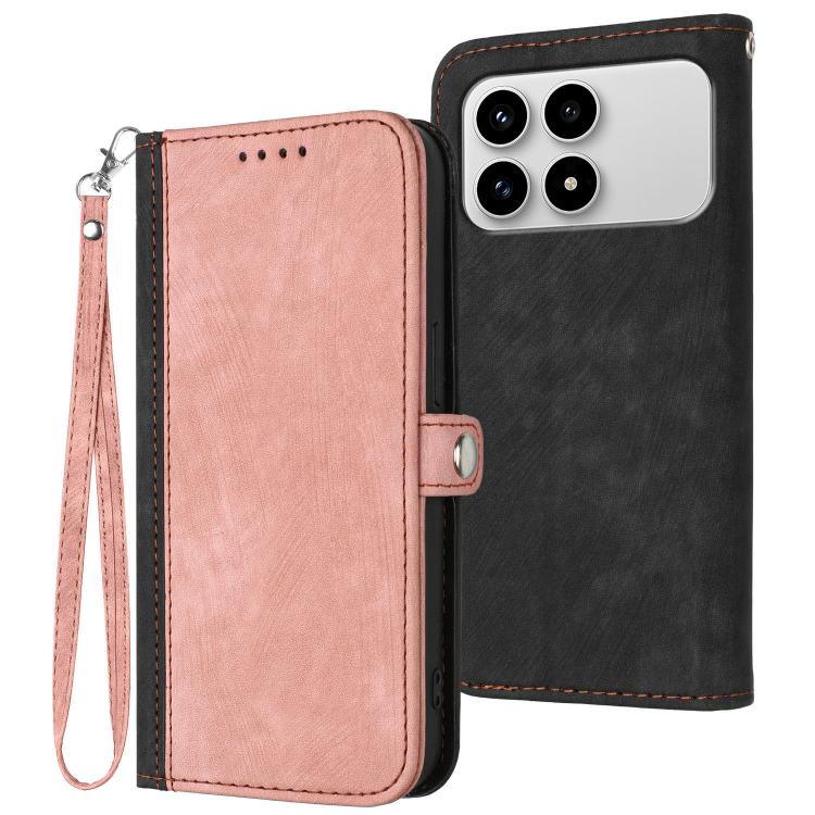 Side Buckle Double Fold Hand Strap Leather Phone Case, For Redmi Note 15 4G Global 164mm, For Redmi K90 / Xiaomi Poco F8 Pro 5G, For Redmi 15 5G Global / 15 4G SEA 169.5mm, For Redmi 15 5G / 4G EU 171mm