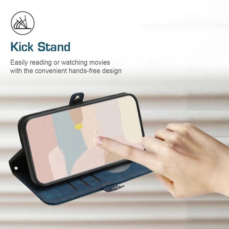 Side Buckle Double Fold Hand Strap Leather Phone Case, For Redmi K90 Pro Max / Poco F8 Ultra, For Redmi K90 / Poco F8 Pro 5G, For Redmi 15 5G Global / 15 4G SEA 169.5mm, For Redmi 15 5G / 4G EU 171mm