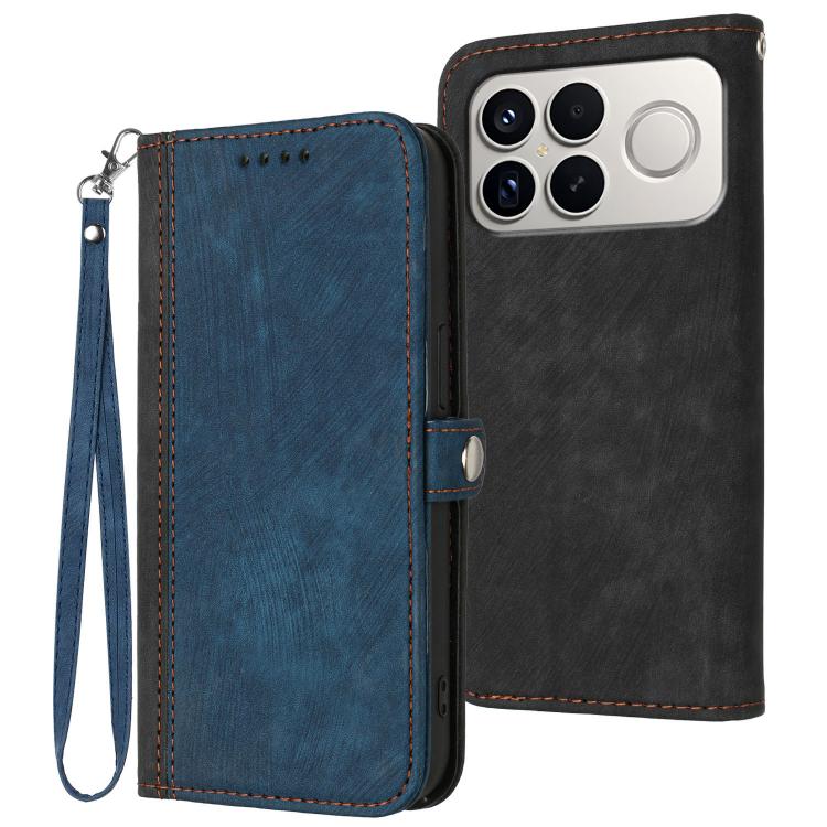 Side Buckle Double Fold Hand Strap Leather Phone Case, For Redmi K90 Pro Max / Poco F8 Ultra, For Redmi K90 / Poco F8 Pro 5G, For Redmi 15 5G Global / 15 4G SEA 169.5mm, For Redmi 15 5G / 4G EU 171mm