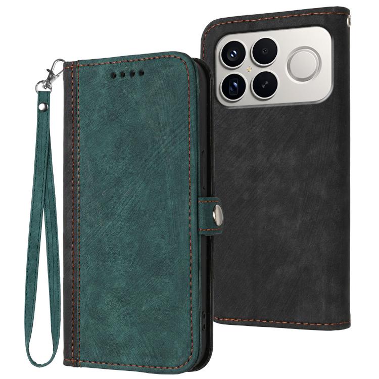 Side Buckle Double Fold Hand Strap Leather Phone Case, For Redmi K90 Pro Max / Poco F8 Ultra, For Redmi K90 / Poco F8 Pro 5G, For Redmi 15 5G Global / 15 4G SEA 169.5mm, For Redmi 15 5G / 4G EU 171mm