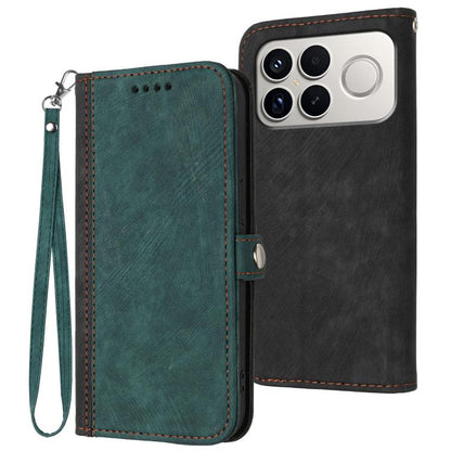 Side Buckle Double Fold Hand Strap Leather Phone Case, For Redmi K90 Pro Max / Poco F8 Ultra, For Redmi K90 / Poco F8 Pro 5G, For Redmi 15 5G Global / 15 4G SEA 169.5mm, For Redmi 15 5G / 4G EU 171mm
