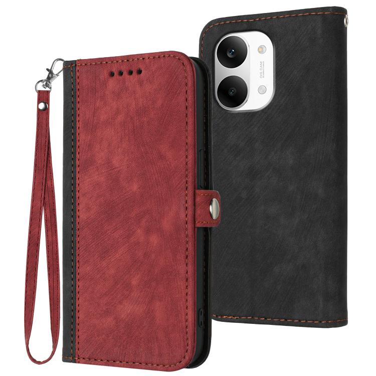 Side Buckle Double Fold Hand Strap Leather Phone Case, For Redmi A7 Pro 171mm / Poco C85x 5G, For Redmi Turbo 5 Max / Poco X8 Pro Max, For Redmi Turbo 5 5G / Poco X8 Pro 5G, For Redmi Note 15 4G / 5G 164mm / Poco M8 5G