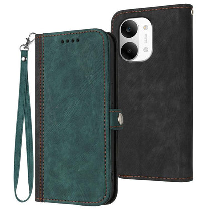 Side Buckle Double Fold Hand Strap Leather Phone Case, For Redmi A7 Pro 171mm / Poco C85x 5G, For Redmi Turbo 5 Max / Poco X8 Pro Max, For Redmi Turbo 5 5G / Poco X8 Pro 5G, For Redmi Note 15 4G / 5G 164mm / Poco M8 5G