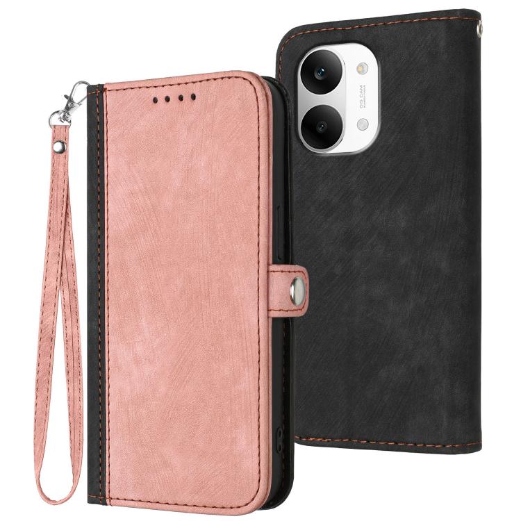 Side Buckle Double Fold Hand Strap Leather Phone Case, For Redmi A7 Pro 171mm / Poco C85x 5G, For Redmi Turbo 5 Max / Poco X8 Pro Max, For Redmi Turbo 5 5G / Poco X8 Pro 5G, For Redmi Note 15 4G / 5G 164mm / Poco M8 5G