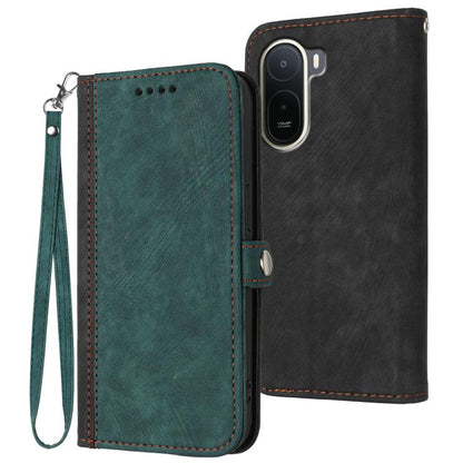 Side Buckle Double Fold Hand Strap Leather Phone Case, For Redmi A7 Pro 171mm / Poco C85x 5G, For Redmi Turbo 5 Max / Poco X8 Pro Max, For Redmi Turbo 5 5G / Poco X8 Pro 5G, For Redmi Note 15 4G / 5G 164mm / Poco M8 5G