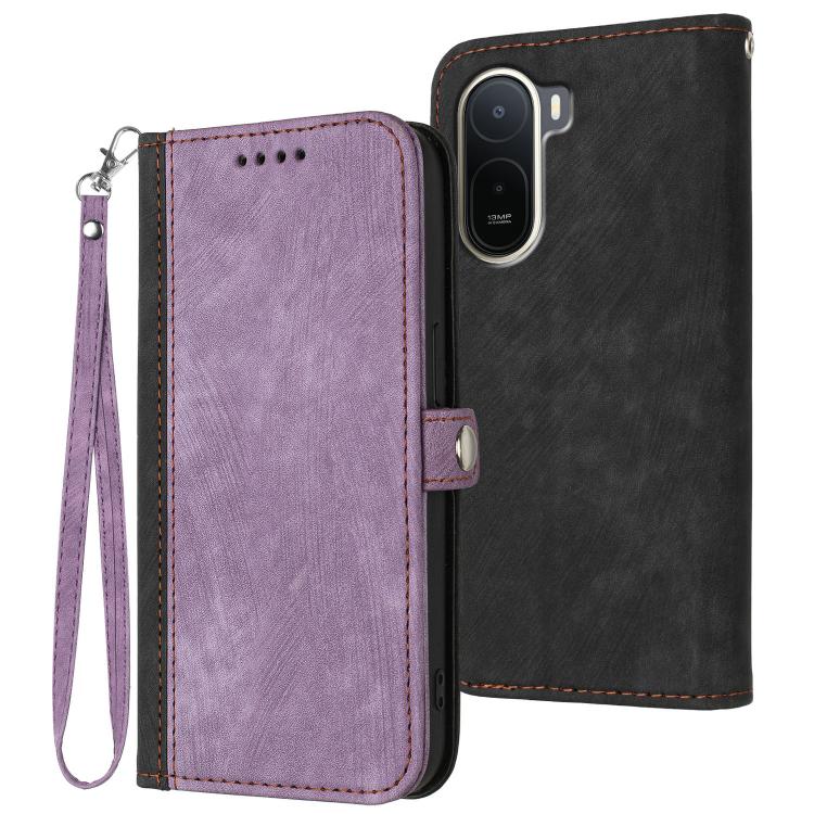 Side Buckle Double Fold Hand Strap Leather Phone Case, For Redmi A7 Pro 171mm / Poco C85x 5G, For Redmi Turbo 5 Max / Poco X8 Pro Max, For Redmi Turbo 5 5G / Poco X8 Pro 5G, For Redmi Note 15 4G / 5G 164mm / Poco M8 5G