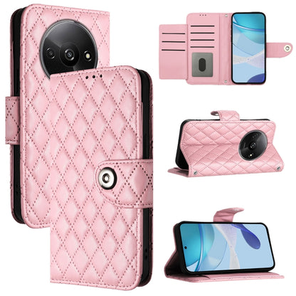 Rhombic Texture Flip Leather Phone Case with Lanyard, Series 4