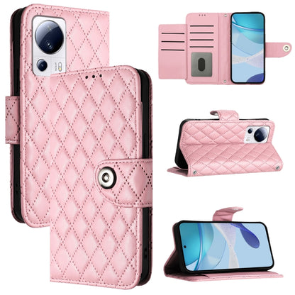 Rhombic Texture Flip Leather Phone Case with Lanyard, Series 4