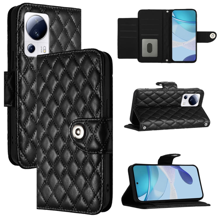 Rhombic Texture Flip Leather Phone Case with Lanyard, Series 4