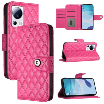 Rhombic Texture Flip Leather Phone Case with Lanyard, Series 4