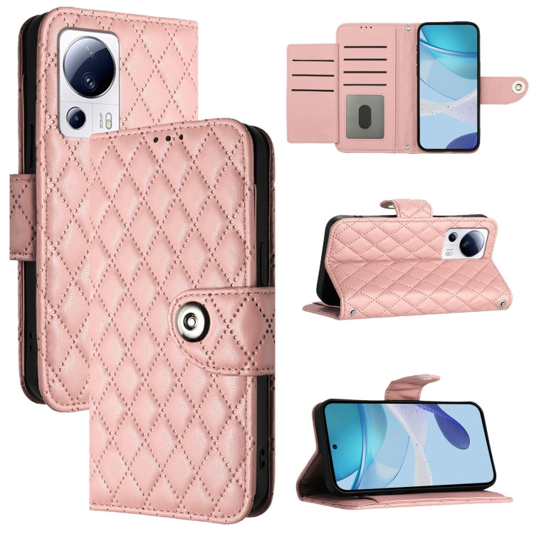 Rhombic Texture Flip Leather Phone Case with Lanyard, Series 4