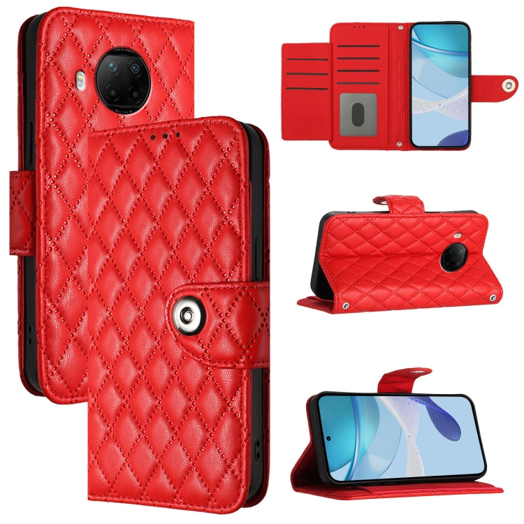 Rhombic Texture Flip Leather Phone Case with Lanyard, Series 4