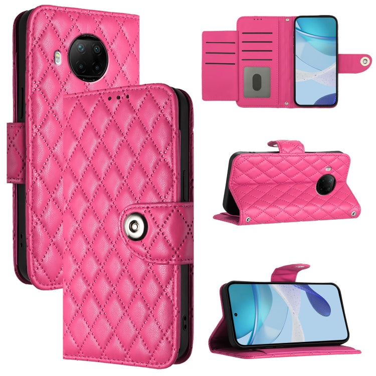 Rhombic Texture Flip Leather Phone Case with Lanyard, Series 4