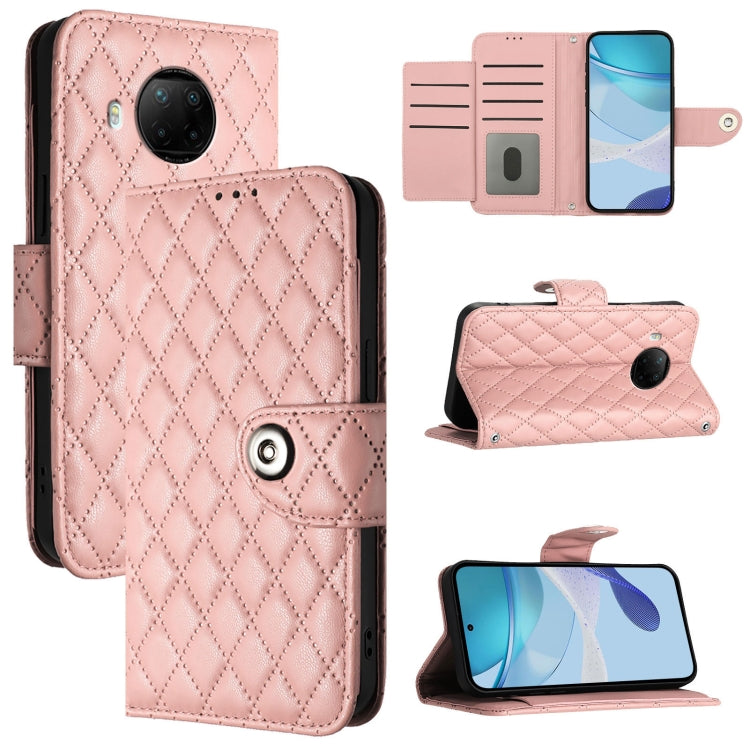 Rhombic Texture Flip Leather Phone Case with Lanyard, Series 4