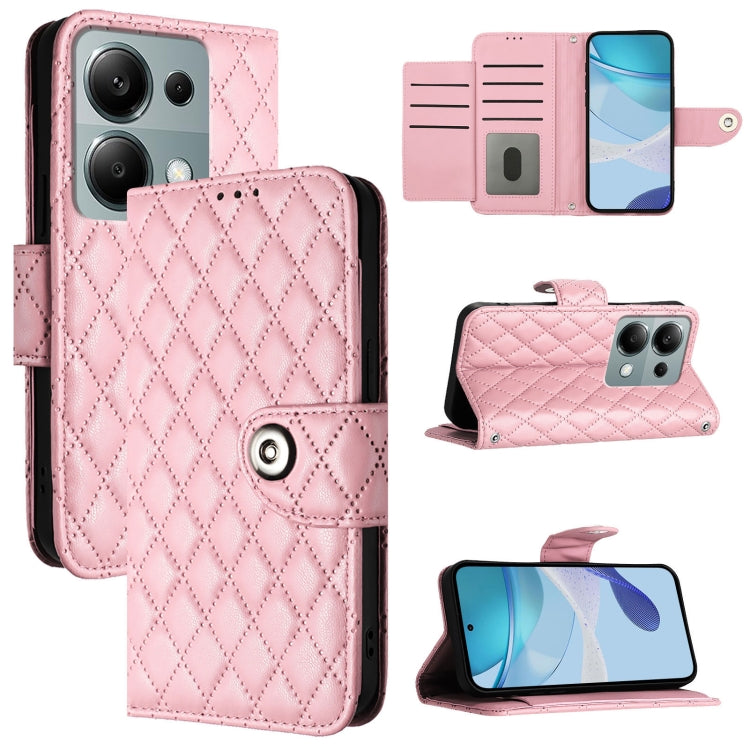 Rhombic Texture Flip Leather Phone Case with Lanyard, Series 4