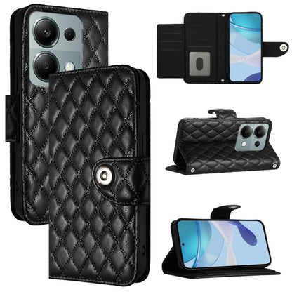 Rhombic Texture Flip Leather Phone Case with Lanyard, Series 4