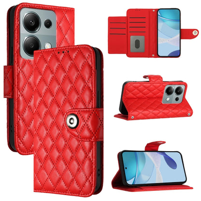 Rhombic Texture Flip Leather Phone Case with Lanyard, Series 4