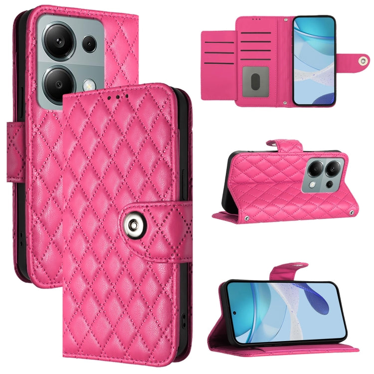 Rhombic Texture Flip Leather Phone Case with Lanyard, Series 4