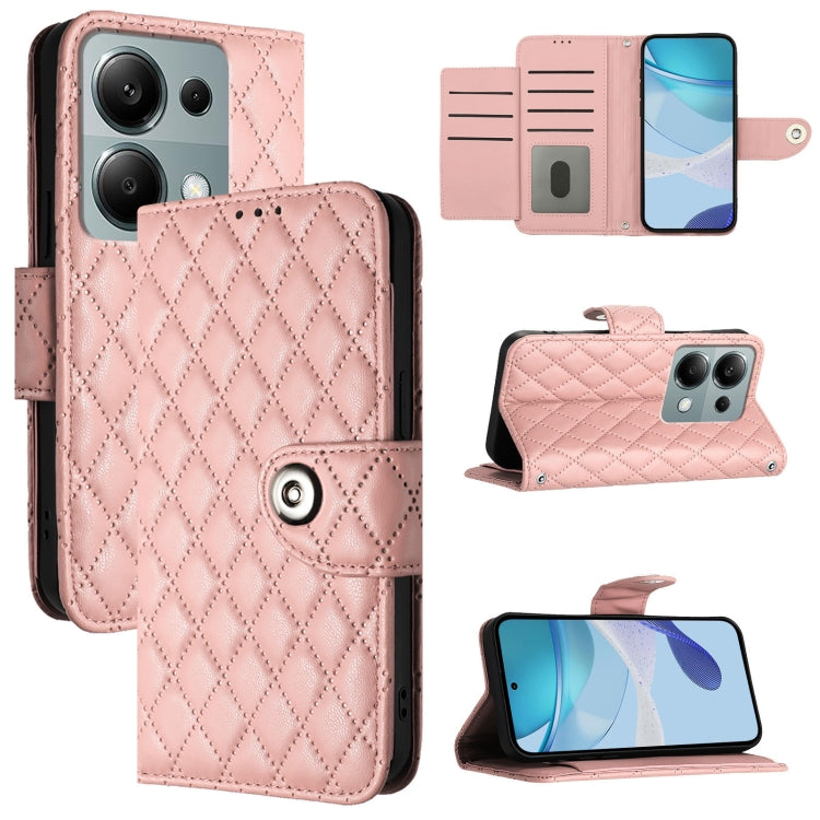 Rhombic Texture Flip Leather Phone Case with Lanyard, Series 4