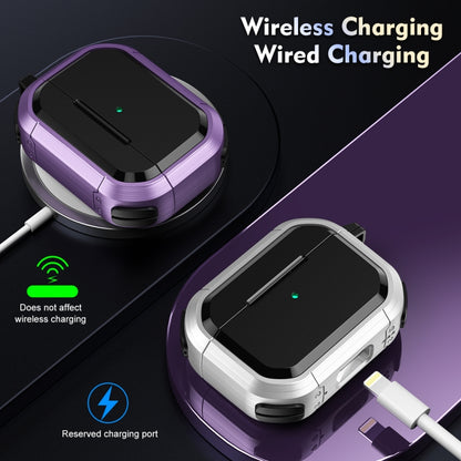 Armor TPU + PC Earbuds Box Protective Case with Metal Buckle, For AirPods Pro / Pro 2, For AirPods 3