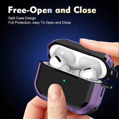 Armor TPU + PC Earbuds Box Protective Case with Metal Buckle