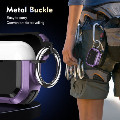 Armor TPU + PC Earbuds Box Protective Case with Metal Buckle, For AirPods Pro / Pro 2, For AirPods 3