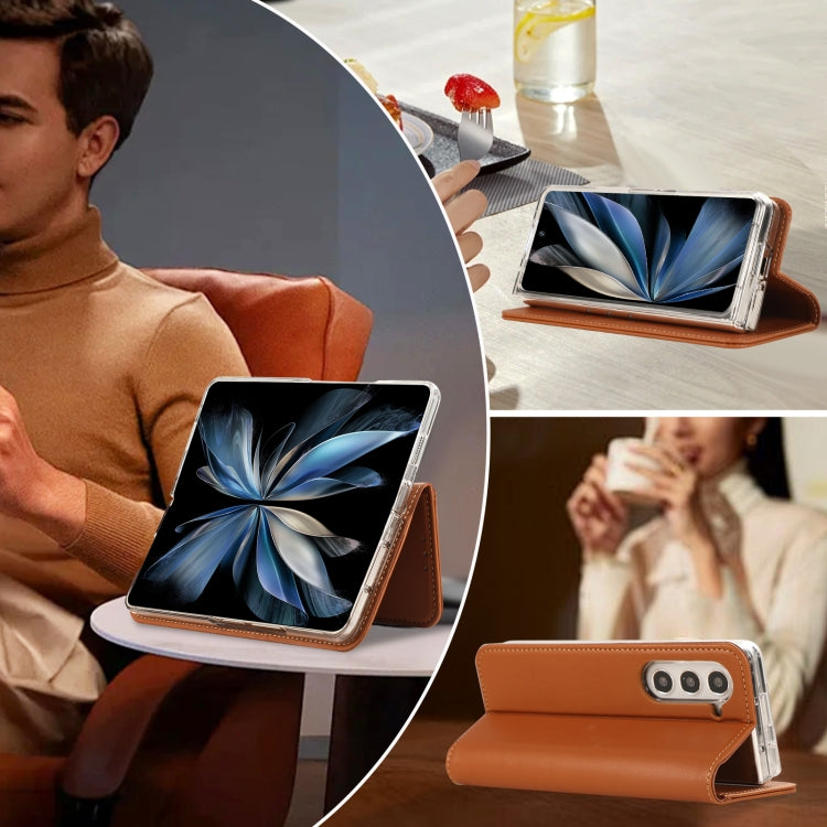 ABEEL RFID Magnetic Flip Leather Phone Case, For Samsung Galaxy Z Fold6, For Samsung Galaxy Z Fold5