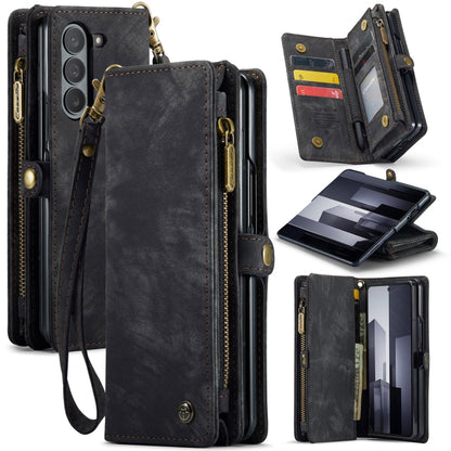 CaseMe 008 Multifunctional Zipper Wallet Leather Phone Case with Lanyard