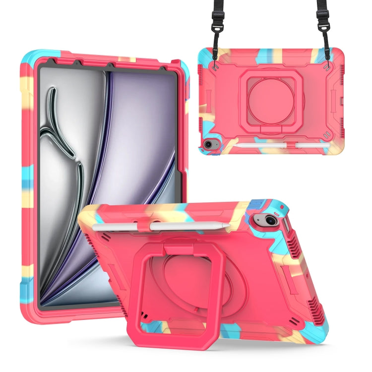 Handle Grip Holder Silicone Hybrid PC Tablet Case with Strap