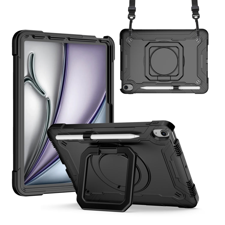 Handle Grip Holder Silicone Hybrid PC Tablet Case with Strap