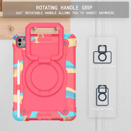 Handle Grip Holder Silicone Hybrid PC Tablet Case with Strap