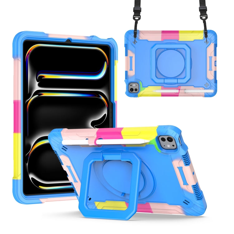 Handle Grip Holder Silicone Hybrid PC Tablet Case with Strap
