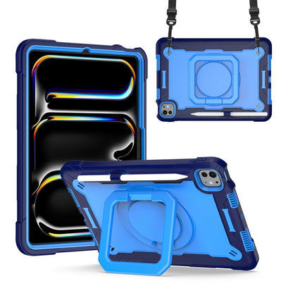 Handle Grip Holder Silicone Hybrid PC Tablet Case with Strap