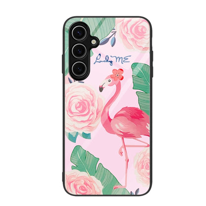 Colorful Painted Glass Phone Case, For Samsung Galaxy S24 FE 5G