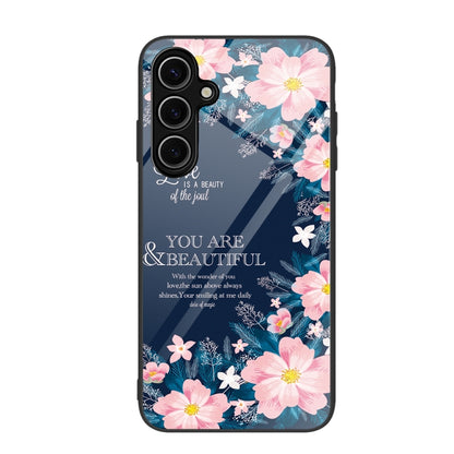 Colorful Painted Glass Phone Case, For Samsung Galaxy S24 FE 5G
